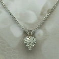 thumbnail image 2 of Forever Jewels 2Ct Heart Cut Moissanite Women Solitaire Pendant Necklace 14k White Gold Plated, 2 of 3