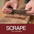 thumbnail image 2 of 6 Piece Multi-Shaped Card Scraper Woodworking Set, 3 Rectangle 1 Beveled 1 Curved and 1 Gooseneck Wood Scraper, 2 of 6