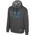 thumbnail image 3 of Men's Colosseum  Heather Charcoal Florida Gators Operation Hat Trick Squad Hoodie, 3 of 4