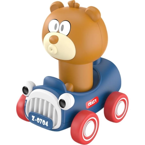 Press and Go Toy Cars for Toddlers 2-3,Push Go Animal Racing Baby Cars Toys,Baby Animal Racing Car, Infant Play Vehicle Set, Car Toys for 6-9-12-18 Months