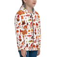 thumbnail image 5 of Kdxio Autumn Gnome Pattern Kids Boys Girls Zip Up Hoodie 3D Printed Hooded Sweatshirt Hoody Coat with Pocket 7-12 Y-Small, 5 of 6