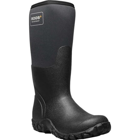 

Men s Bogs Mesa Waterproof Rain Boot Black Rubber/Textile 7 M