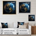 thumbnail image 4 of Designart "Earth Lights from the Cosmos I" Space Planet Floater Framed Canvas Art Print, 4 of 7