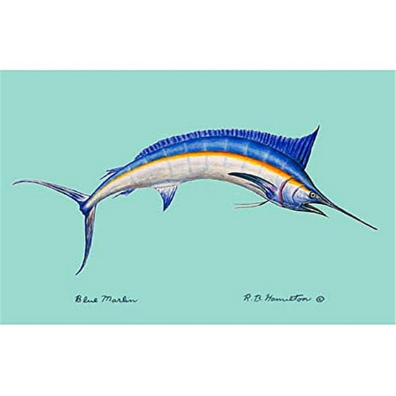Betsy Drake PM015 Blue Marlin Place Mat - Set of 4