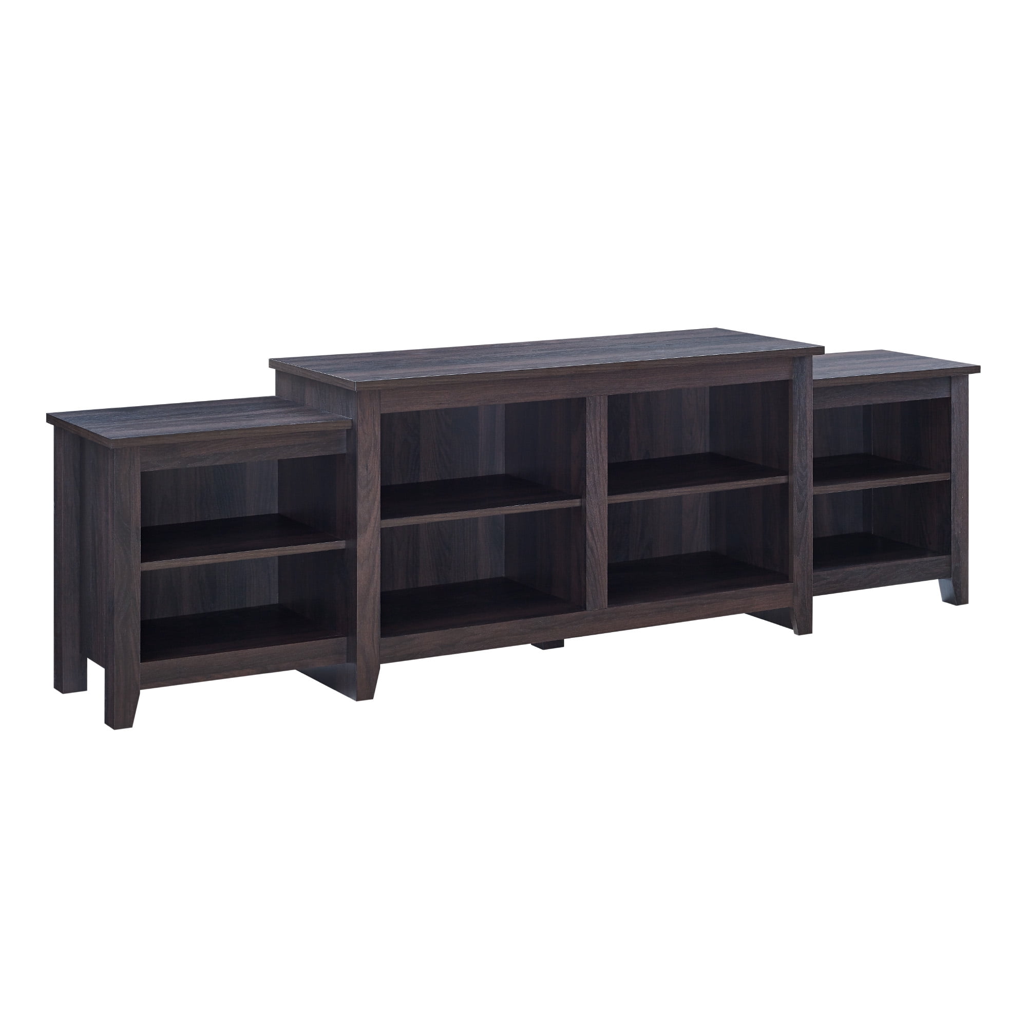 Walker Edison Transitional Farmhouse TV Stand for TVs up to 85", Espresso