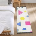 thumbnail image 3 of Yayeee Runner Rug for Bedroom 2'x6' Machine Washable Hallway Non Slip Mat, Yellow Retro Round, 3 of 8