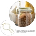 thumbnail image 3 of KONTONTY 6pcs Mason Jar Accessories Golden Stainless Steel Clip Locks For Airtight Storage Containers, 3 of 8