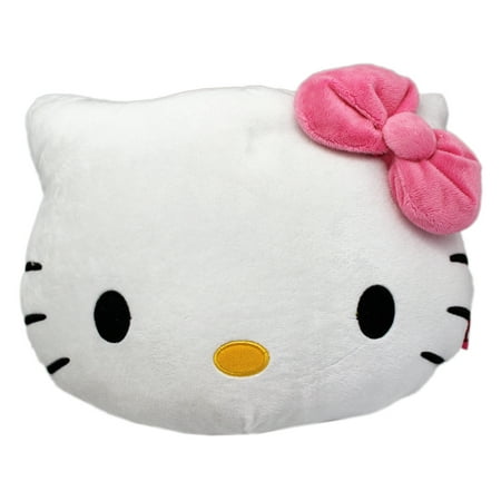 Sanrio S Hello Kitty Face Plush Pillow With Secret Zipper Pocket