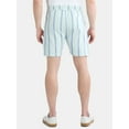 thumbnail image 3 of Fly By Night Men’s and Big Men’s Passport Striped Shorts, 6" Inseam, Sizes S-3XL, 3 of 5