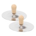 thumbnail image 4 of HINTRMENT 2Pcs Musical Instruments for Children Silver Mini Finger Cymbals, 4 of 7