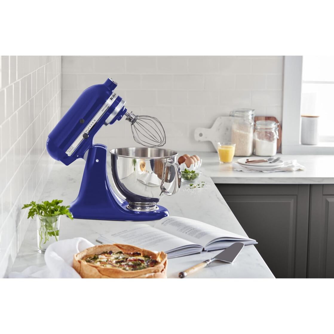 KitchenAid KV25G0XQBW Professional 5 Plus Series Bowl-Lift Stand Mixer Blue  Willow 