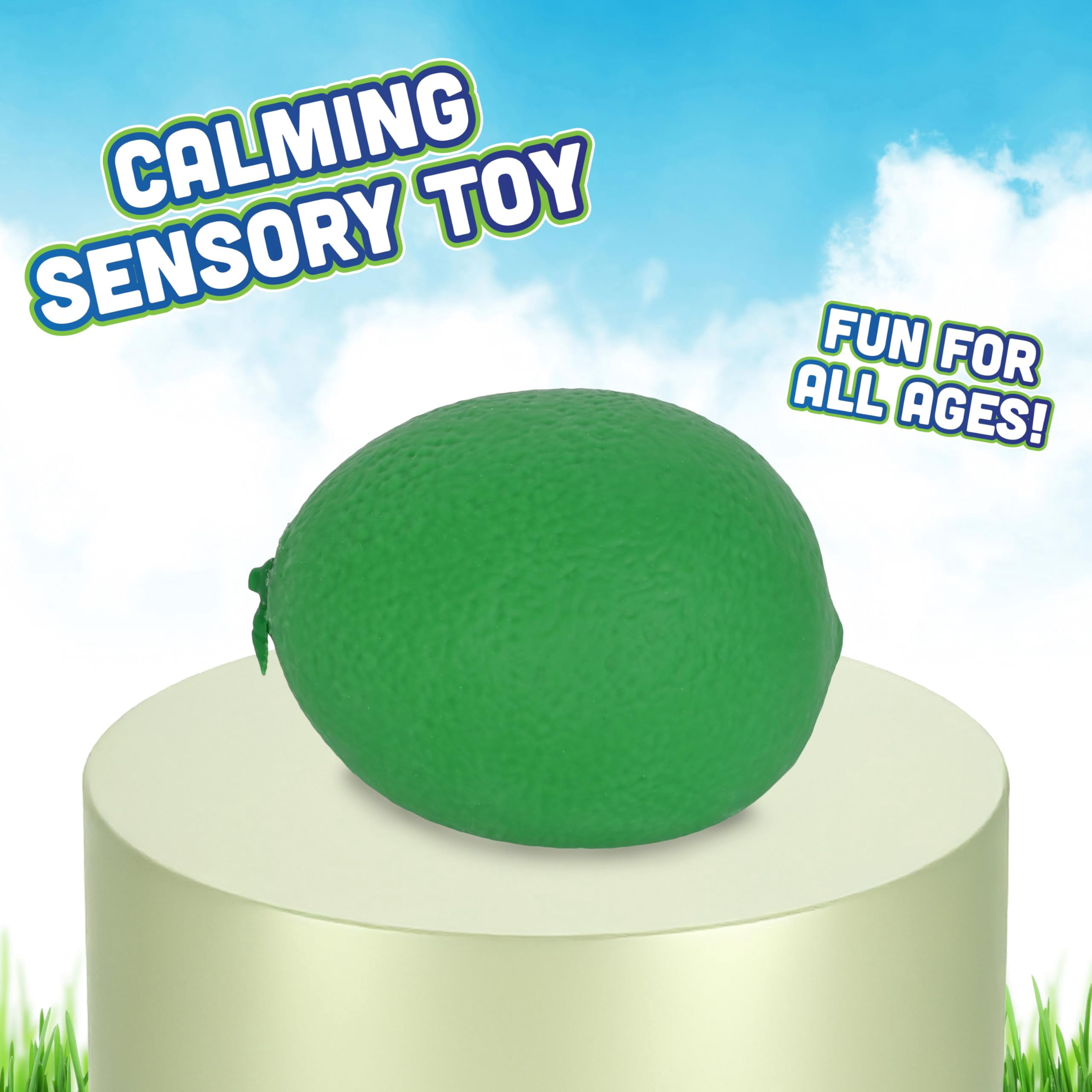 Giant Fruit Jumbo Squishies Lime Squishy Tool, Toymendous Adult Sensory Decompression Supply (1 Pc)