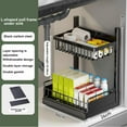 thumbnail image 3 of Under Sink Organizer, 2 Tier Sink Organiser With 2 Sliding Drawers, Height Adjustable Under Sink Shelf, Extendable Metal Spice Rack Shelf For Kitchen Bathroom, 3 of 5
