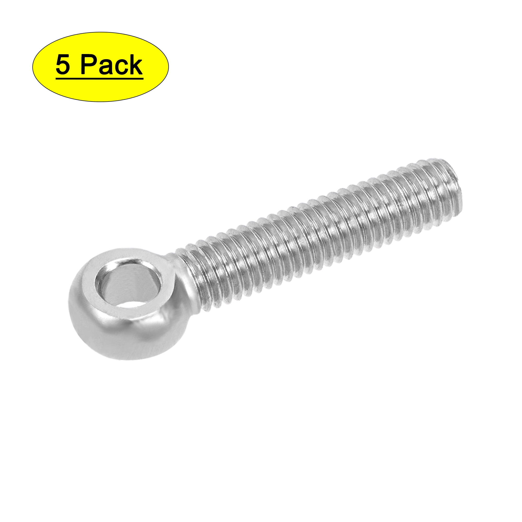 Uxcell M8x40mm 304 Stainless Steel Machine Shoulder Lift Eye Bolt