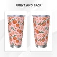 thumbnail image 3 of Lsque Painting Peach Pattern 20oz Car Cup with Lid and Straw, Insulated Coffee Cup with Straw Topper, Spill Proof Travel Coffee Mug, Stainless Steel Tumble-Without Straw, 3 of 8