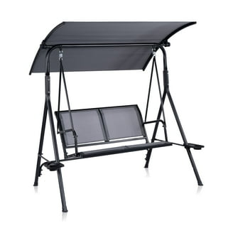 Free Shipping! Mainstays Steel Canopy Porch Swing with Oversized
