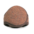 thumbnail image 3 of 180s American Wool Brown Herringbone Ear Warmers, 3 of 3