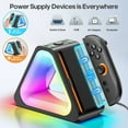 thumbnail image 4 of Pecham Charging Dock Fit for Nintendo Switch 2 Joy-Cons, RGB Controller Charger for 4 Switch 2 Controller, Switch 2 Charging Dock Station with Fast Charging & LED Indicator, 4 of 6