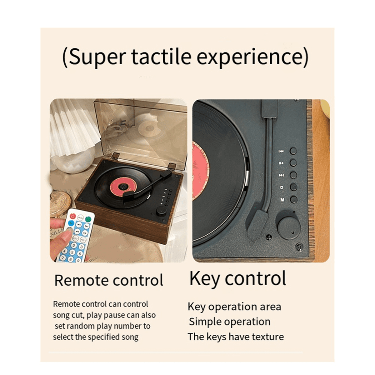 Retro CD Player Rechargeable Support CD BT USB 3.5mm AUX Portable CD Player Bluetooth-Compatible 5.0 Home Music Player C