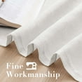 thumbnail image 5 of H.VERSAILTEX Farmhouse Natural Linen Sheer Curtains Flax Linen Blended Semi-Sheer Soft Privacy Grommet Drapes Set of 2 Panels for Bedroom , 52"x 54" ,White, 5 of 6