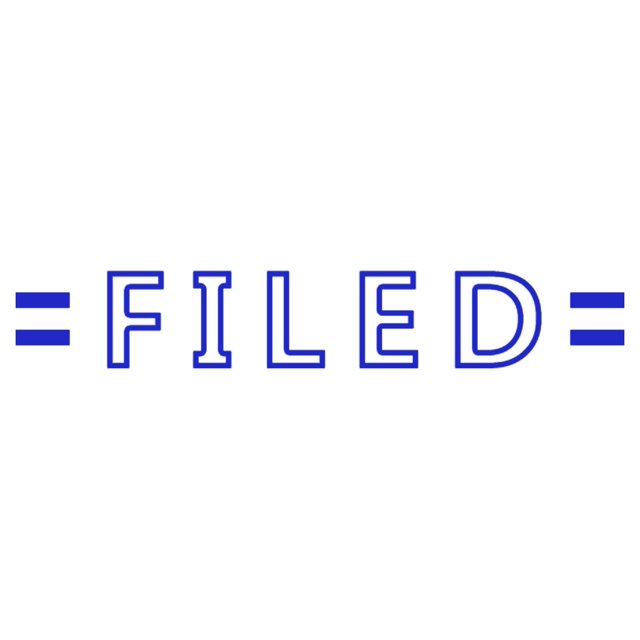 Printtoo Filed Self Inking Rubber Stamp Pre-Inked Office Stamp- Home Office Business Stationery, Blue- 42 x 9 mm