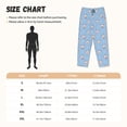thumbnail image 3 of Fotbe French Bulldog Head Pantalones de Pijama para Mujer, Pantalones de Dormir, Pantalones Pj con Cordón y Bolsillos-Small, 3 of 6
