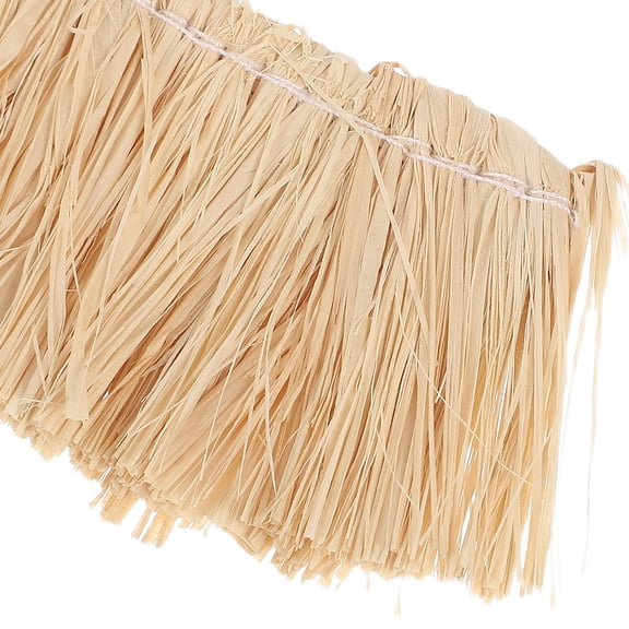 OUNONA Thatch Roofing Beige Raffia 6 Pieces for Model Houses, Dioramas, and Craft Projects