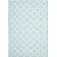 thumbnail image 2 of Safavieh Dhurries Brad Geometric Area Rug, Light Blue/Ivory, 10' x 14', 2 of 8
