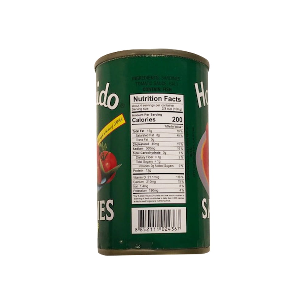 Hokkaido Sardines in Tomato Sauce 156g, 5.5oz, Pack of 6