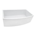 thumbnail image 5 of Ruvati 33 inch Fireclay White Kitchen Sink Bow Front Curved Apron Single Bowl, 5 of 6