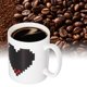 thumbnail image 1 of Taza De Bebida, Taza De Café Sensible Al Calor Patrón De Corazón Para Cocina Para Restaurante Para Bar Para El Hogar, 1 of 7