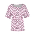 thumbnail image 3 of Usted Es Más Que una Camisa de Puntuación de Prueba, de Moda Casual Impreso Botón de Manga Corta Cuello en V para las Mujeres, 3 of 4