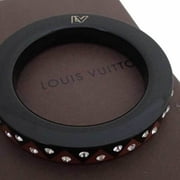 Authenticated Used Louis Vuitton Ring Chevalier Snowflow Obsidian Silver  Black SV925 Men's M64903 