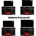 thumbnail image 6 of VANACC Curved Fireplace TV Stand with 26" Fireplace, Console Table for TVs up to 65", Espresso, 6 of 10