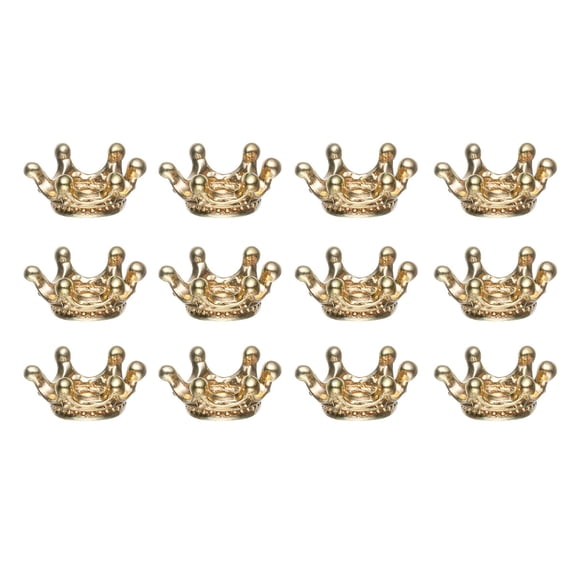 EeaseMX 20 piezas de coronas de aleación hechas a mano para hacer tú mismo, accesorios para joyería, tocados y juguetes (dorados)