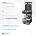 thumbnail image 6 of Elkay LZSTL8WSSP-PF Ezh2o Bi-Level Wall Mounted Drinking Fountain - Stainless Steel, 6 of 6