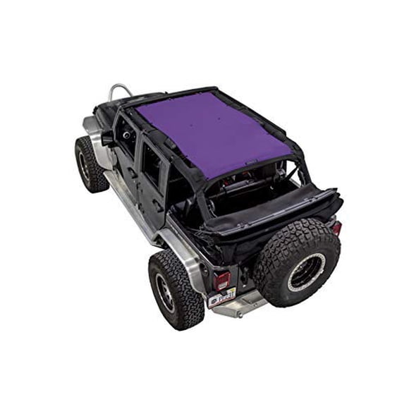 SPIDERWEBSHADE Compatible avec Wrangler Ombrage en Maille Protection UV Accessoire USA pour Votre JKU 4 Portes (2007-2018) en Violet