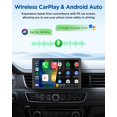 thumbnail image 3 of Eonon - visualización portátil Carplay de 8.95 pulgadas para coche, receptores de audio para coche, visualización de retrato y paisaje, navegación GPS, MirrorLink, OTA, Bluetooth, soporte magnético,, 3 of 5