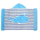 thumbnail image 3 of Poncho de con capucha para niños y niñas para pya, piscina, , de neopreno suave y absorbente que cambia toal, Raya azul BLESIY Kids Beach Poncho con capucha, 3 of 7