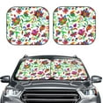 thumbnail image 2 of Wukai Paisley Car Front Windshield Sun Shade,Sun Visor Shield Block Automotive Interior Protector Blocks UV Rays-Large, 2 of 6