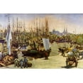 thumbnail image 2 of Manet, Edouard 18x13 Black Ornate Wood Framed with Double Matting Museum Art Print Titled - Port of Bordeaux, 2 of 4