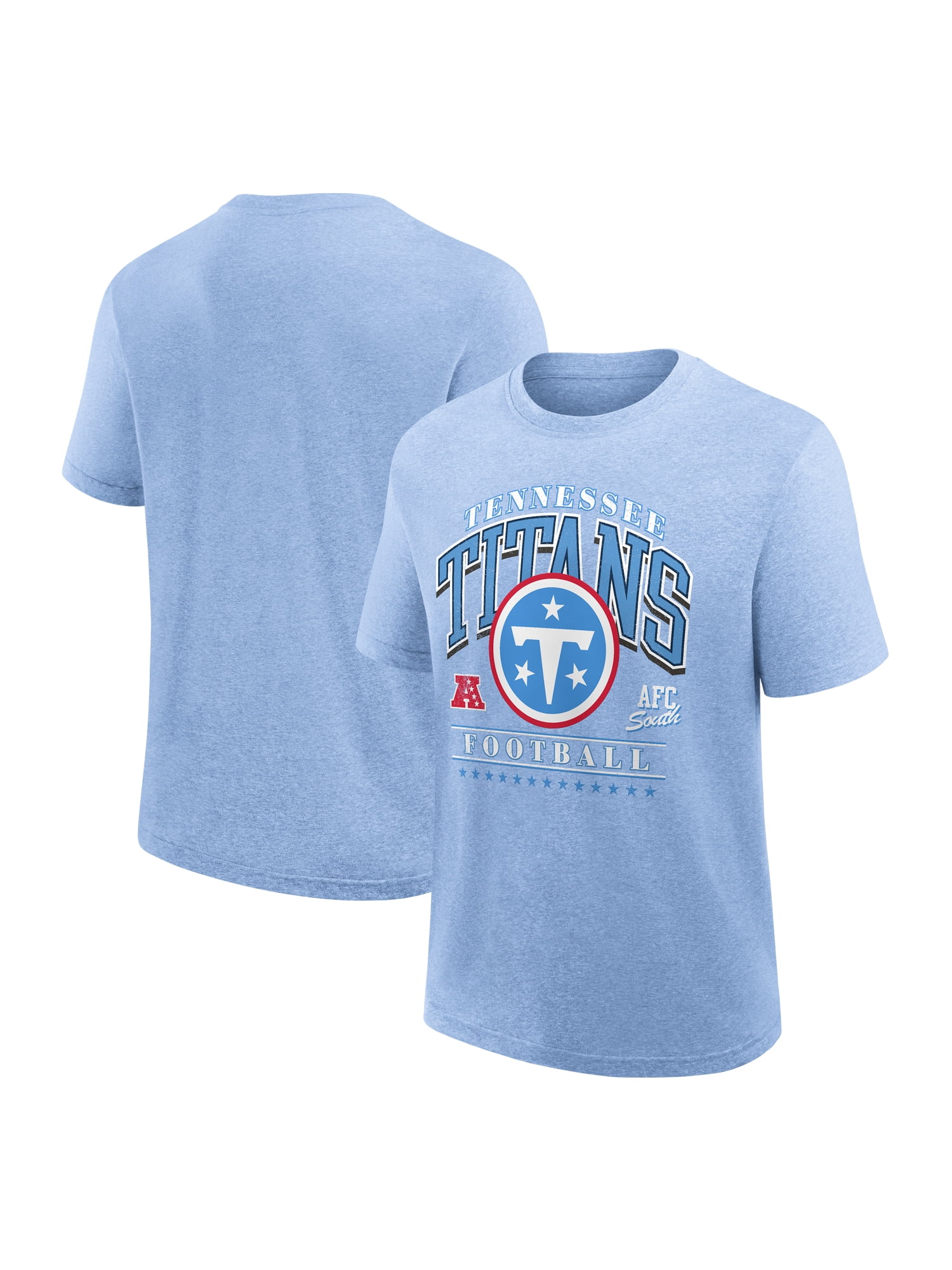 NFL Tennessee Titans Men's Synthetic Blue Heather Short Sleeve T-Shirt
