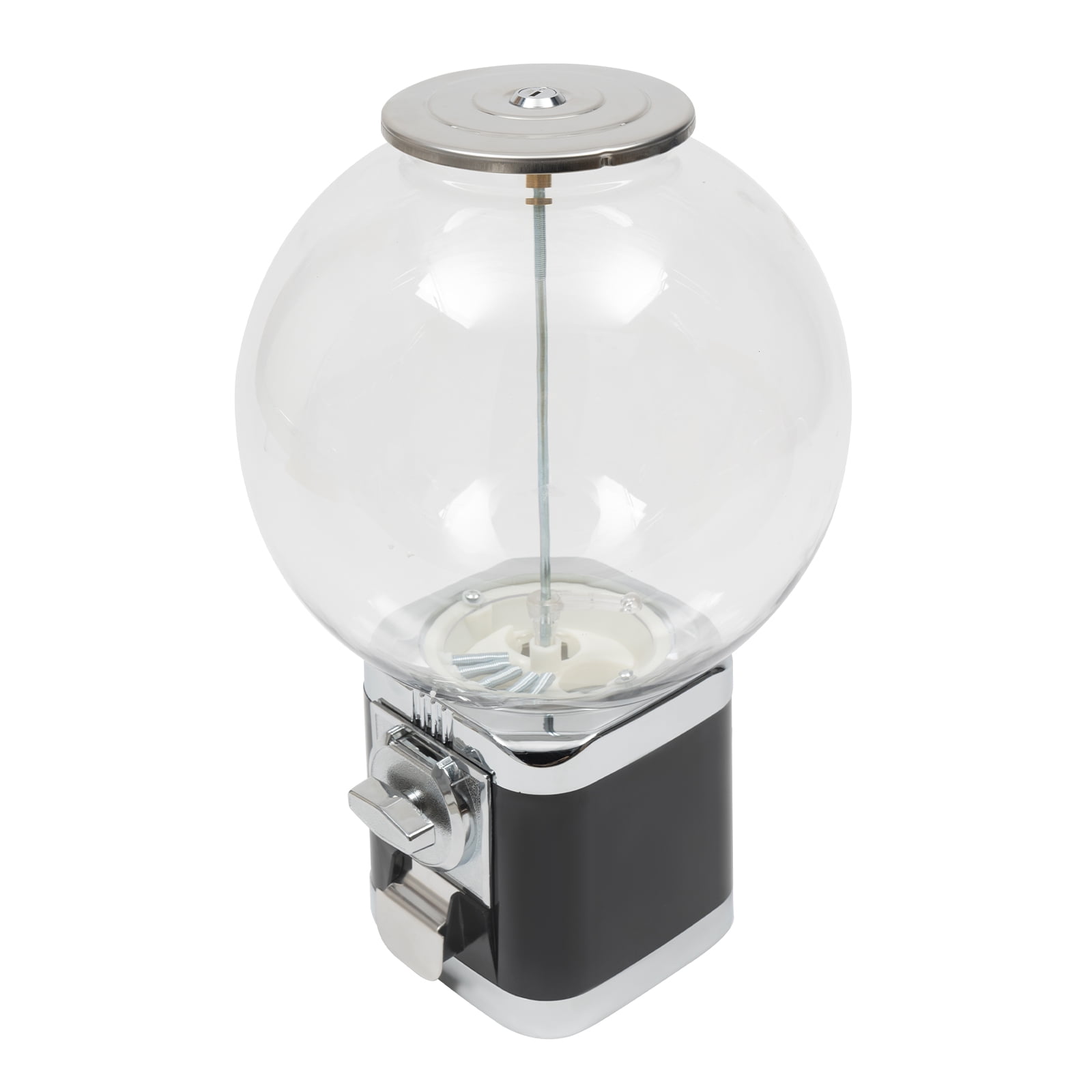 Vending Machine,Candy Gumball Machine,Candy Vending Machine w/Locks,1.26'' Ball Bulk Candy Dispenser Machine for Game Stores & Retail Stores Black