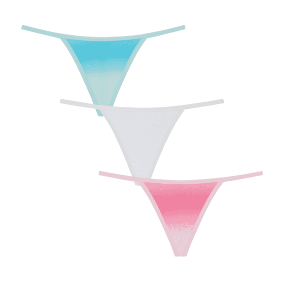 BLAKE & CO. Women's Micro Thong Underwear, 3-Pack, Sizes S-2X