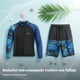 thumbnail image 4 of Abbraccia Traje de buceo, protector solar para pareja, secado rápido, manga larga, dos piezas, surf, piscina termal, 4 of 6