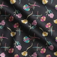 thumbnail image 1 of Soimoi Floral Print,Cotton Cambric, Quilting Fabric Sold by The Yard 42 Inch Wide, Medium Weight Cotton Fabric, SewingSupplies,Yellow, 1 of 5