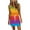 Multicolor Womens Summer Dress, variant on USSUMA Dresses For Women Party Casual,Women's Summer Casual Striped Dress V Neck Spaghetti Strap Mini Dress Elastic Waist Belt T Shirt Dress with Pockets