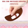 thumbnail image 2 of Wood Gua Sha Facial-Tool Masaje facial Raspador Masajeador de hielo para TFixol Natural, 2 of 7