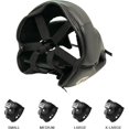 thumbnail image 5 of Classic Headgear for Boxing & MMA, Full-Face Training Head Guard with Cheek Protection, Adjustable Fit, Durable Leather & Multi-Layer Padding for Sparring and Muay Thai, Black, X-Large, 5 of 7