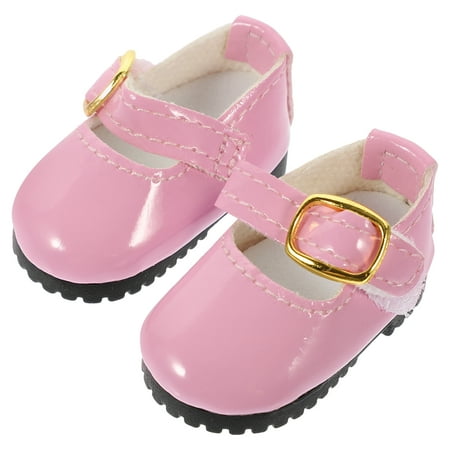 Ciieeo 1 Pair Girl Doll Leather Shoes Doll Decorative Shoes Doll Dress Shoes for Dress-up